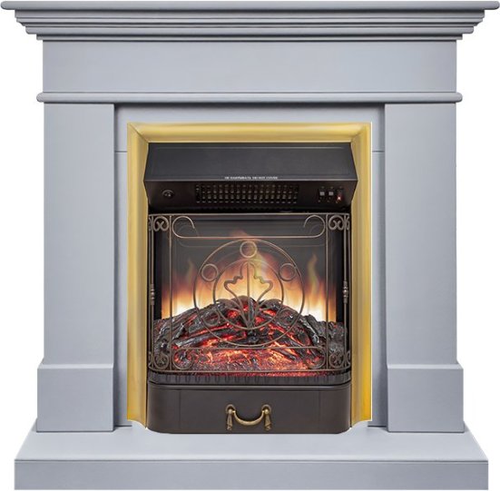 Каминокомплект Royal Flame California STD CRM (Разборный) с очагом Majestic FX M Brass санд смоук